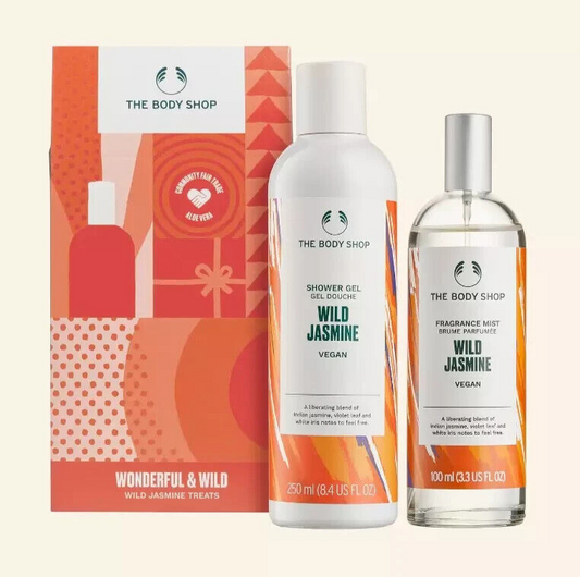 NEW!!! The Body Shop Wonderful & Wild Jasmine Duo Gift Set VEGAN