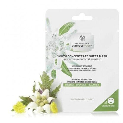 NEW!!! The Body Shop Drops of Youth Concentrate Sheet Mask 21ml