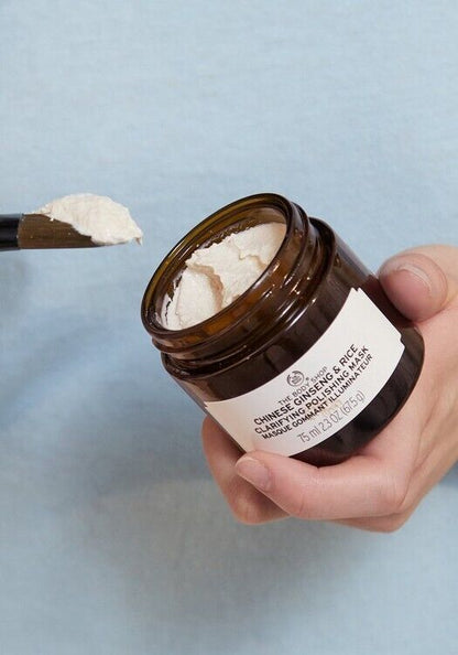 NEW!!! The Body Shop Chinese Ginseng & Rice Clarifying Polishing Mask 75ml