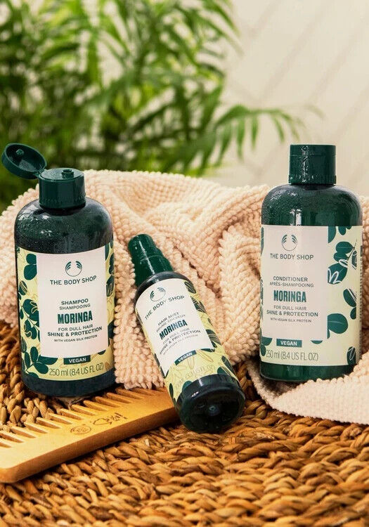 THE BODY SHOP Moringa Shine & Protection Hair Mist FOR DULL HAIR, VEGAN 100ml