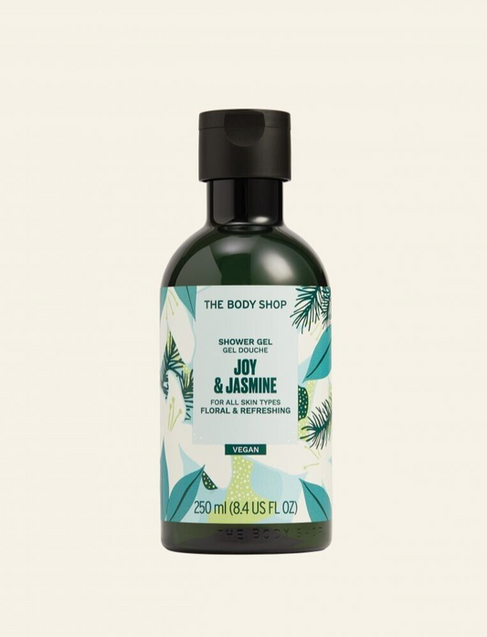 NEW!!! THE BODY SHOP Joy & Jasmine Shower Gel VEGANFLORAL & FESTIVE SCENT  250ml
