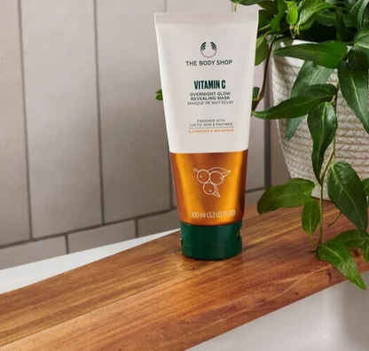 NEW!!! The Body Shop Vitamin C Overnight Glow Revealing Mask 100 ml