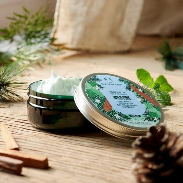 NEW!!! The Body Shop Wild pine & Sandalwood & mint Body Butter 200ml 