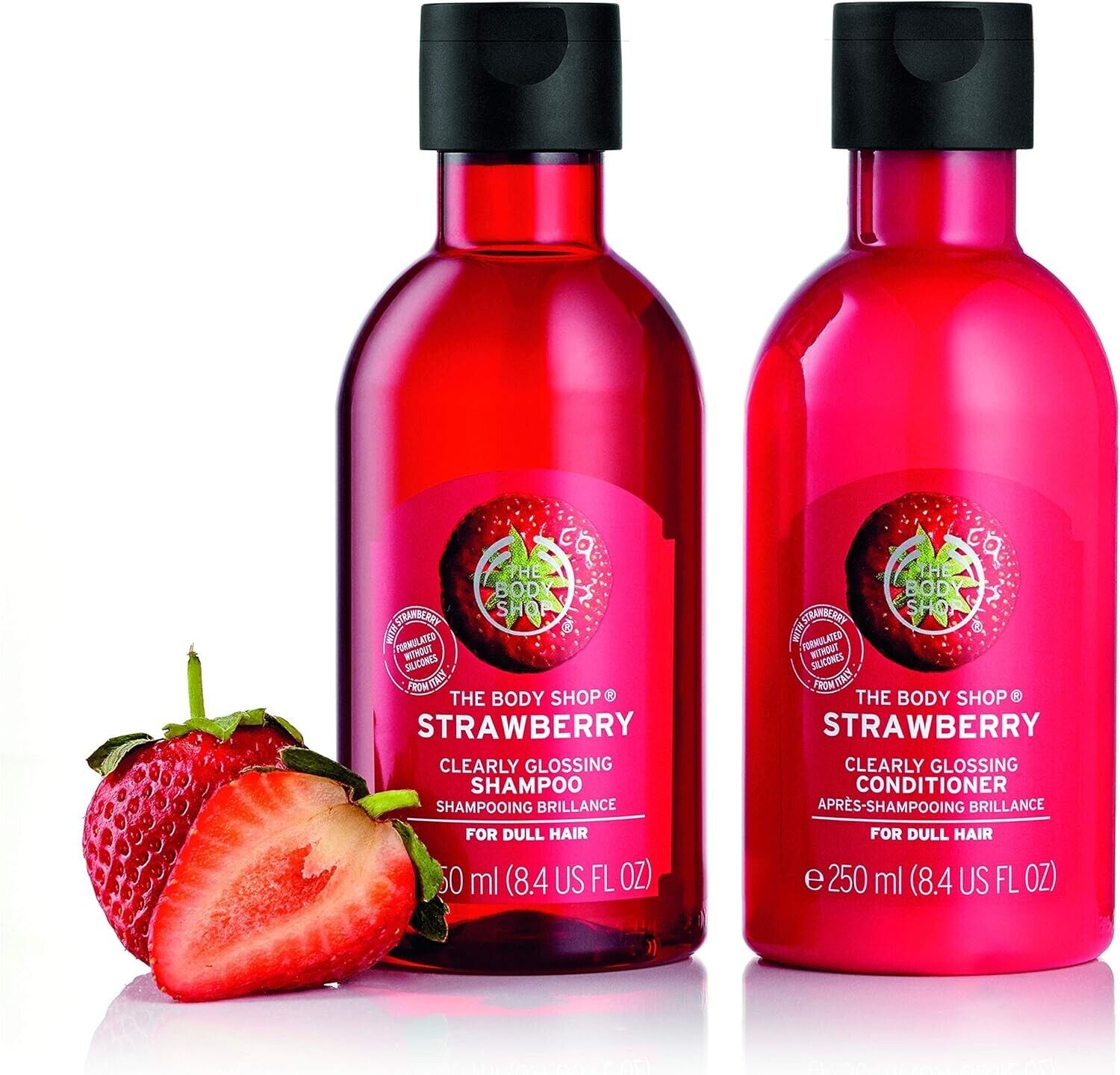NEW!!! The Body Shop - Strawberry Clearly Glossing Conditioner (250ml)