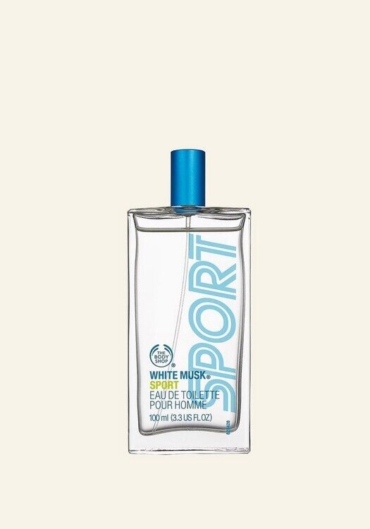 NEW!!! The Body Shop White Musk SPORT Eau De Toilette for Men -100ml