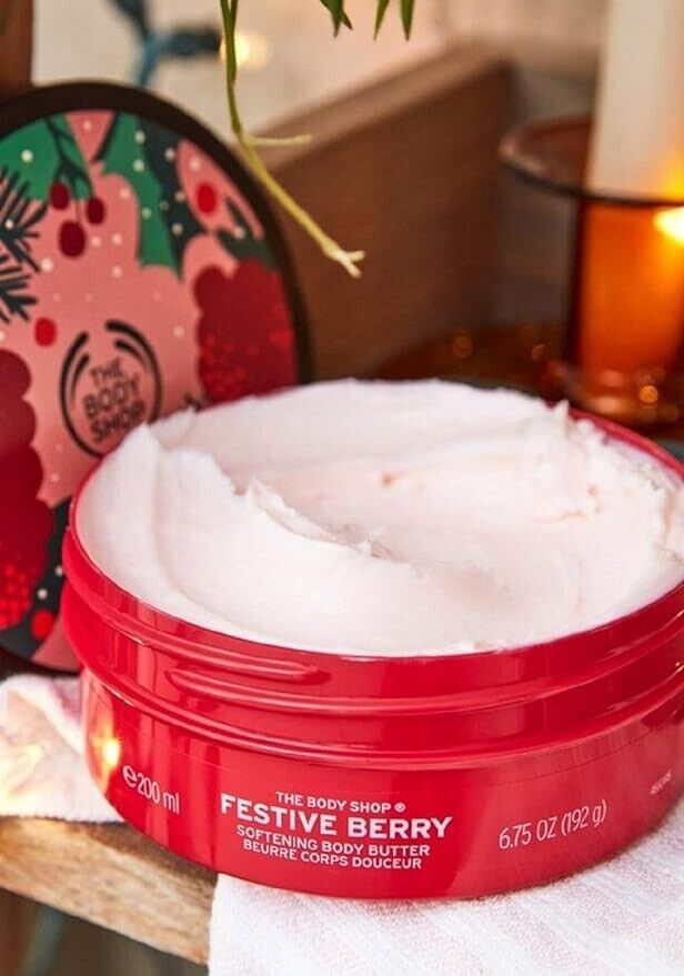 NEW!!! The Body Shop Festive Berry BODY BUTTER 200ml Special Edition 2020 