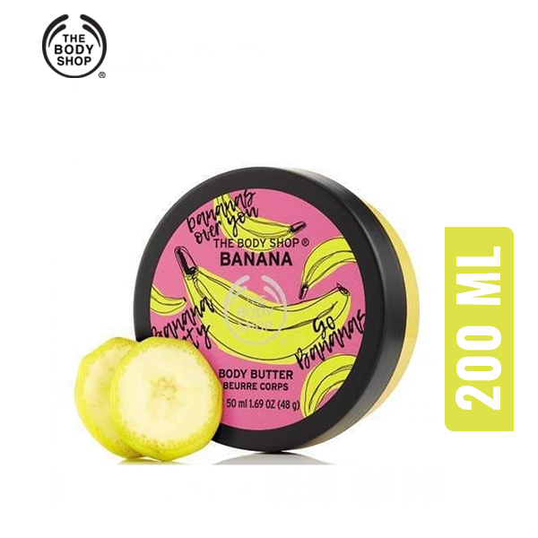 NEW!!! THE BODY SHOP BANANA BODY BUTTER 200ML LIMITED EDITION