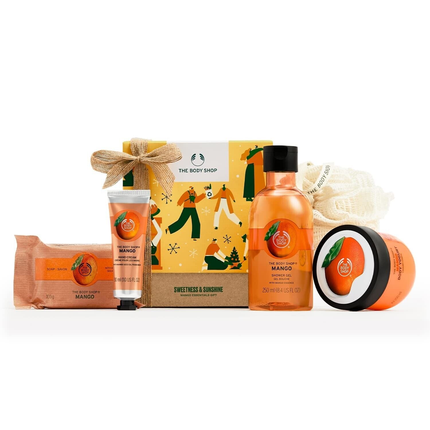 NEW! The Body Shop Sweetness & Sunshine Mango Essentials Body Care 5pcs Gift Set