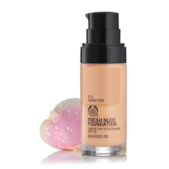 NEW!!! The Body Shop Fresh Nude Foundation 026 Fiji Sand - 30ml