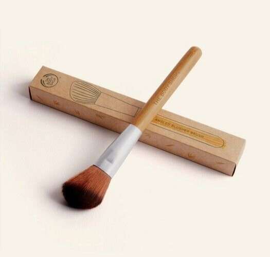 NEW!!! The Body Shop Angled Blusher Brush bamboo Nylon bristles