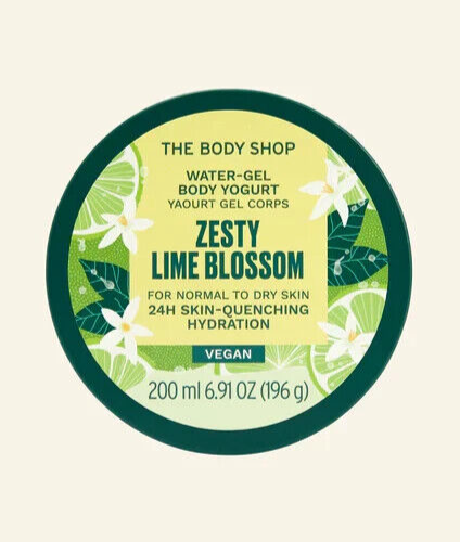 NEW!!! The Body Shop Zesty Lime Blossom Body Yogurt for Normal to Dry Skin 200ml