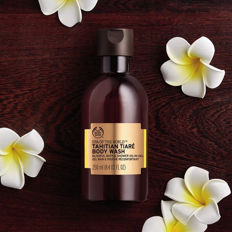 NEW!! The Body Shop Spa of The World - Tahitian Tiare Body Wash 250ml