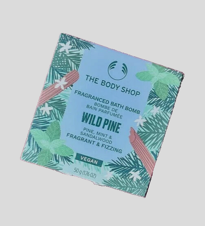 NEW!!! The Body Shop Wild Pine Fragranced Bath Bomb 50 g