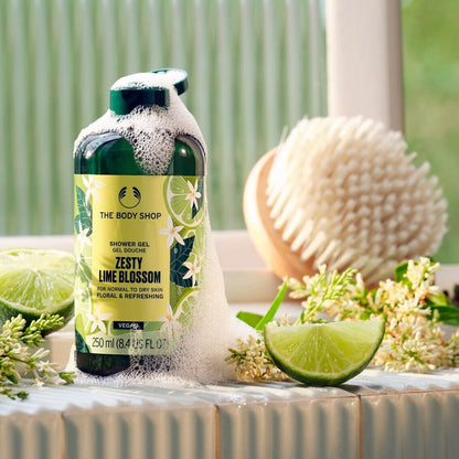 NEW!!! The Body Shop Zesty Lime Blossom Shower Gel 250 ml