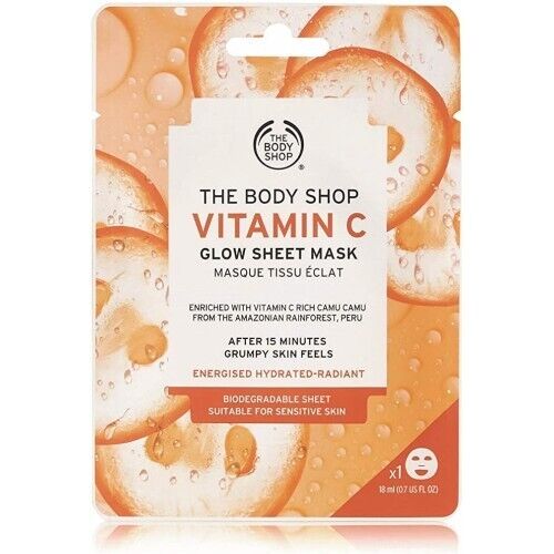 NEW!!! The Body Shop Vitamin C Glow Sheet Single Use Mask