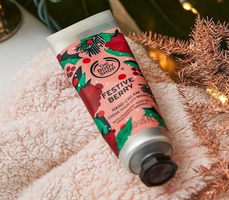 NEW!!! The Body Shop Festive Berry- 4pc Gift Set
