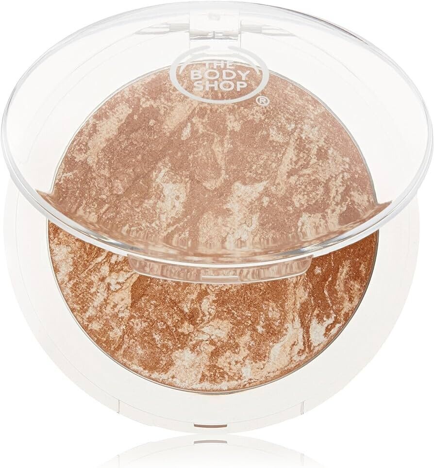 The Body Shop Shade 01 Golden Bronze Pressed Powder Shimmer Bronzer New Sealed