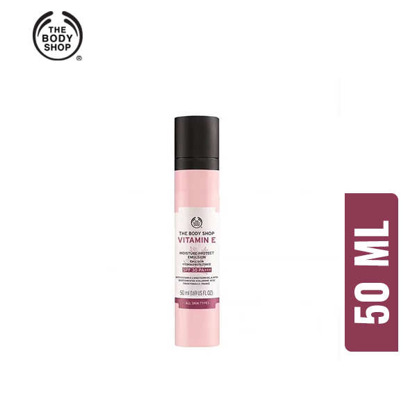 NEW!!! THE BODY SHOP VITAMIN E MOISTURE PROTECT EMULSION 50ML SPF 30