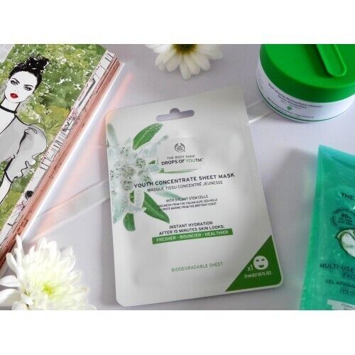 NEW!!! The Body Shop Drops of Youth Concentrate Sheet Mask 21ml