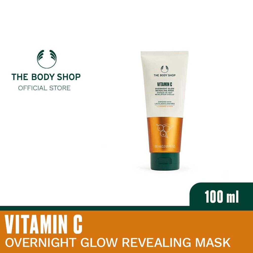 NEW!!! The Body Shop Vitamin C Overnight Glow Revealing Mask 100 ml