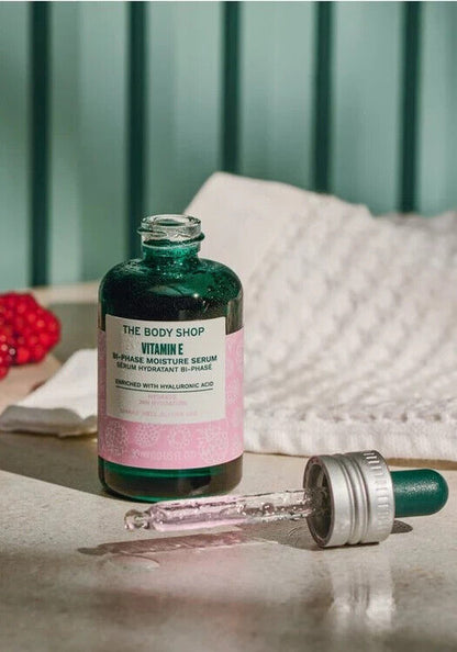NEW!!! The Body Shop Vitamin E Bi-Phrase Serum - Hydration - 1 Fl Oz - 30ml