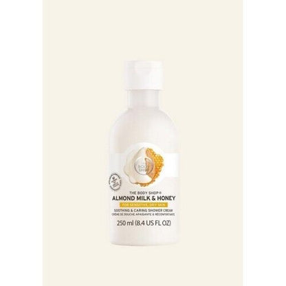 NEW!!! The Body Shop Almond Milk & Honey Shower Cream 250ml - 8.4 Oz