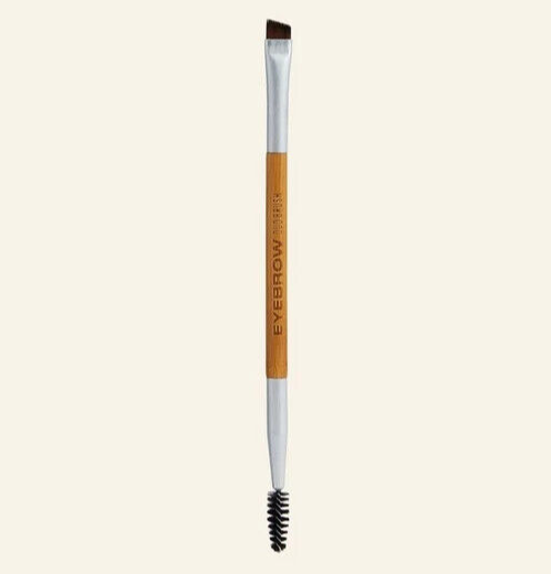 NEW!!! The Body Shop Double Ended 2-in-1 EYEBROW Brush bamboo Nylon bristles