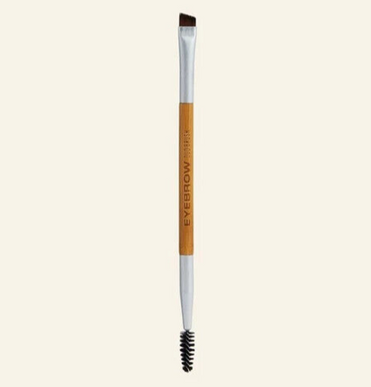 NEW!!! The Body Shop Double Ended 2-in-1 EYEBROW Brush bamboo Nylon bristles