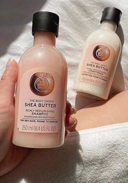NEW!!! The Body Shop Shea Butter Richly Replenishing Shampoo 250ml for dry hair 