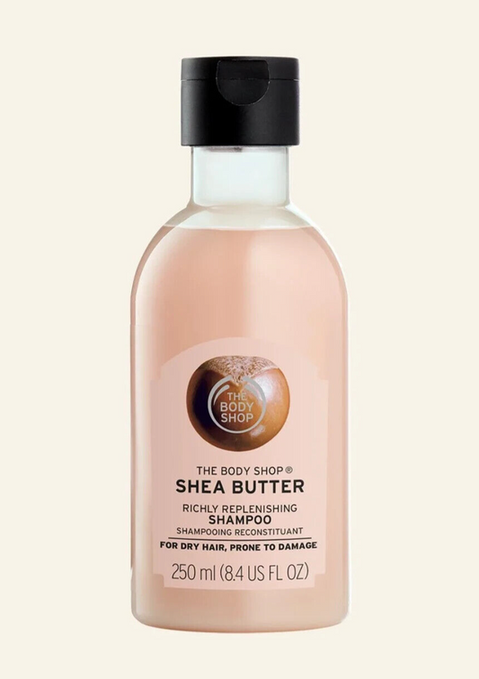NEW!!! The Body Shop Shea Butter Richly Replenishing Shampoo 250ml for dry hair 