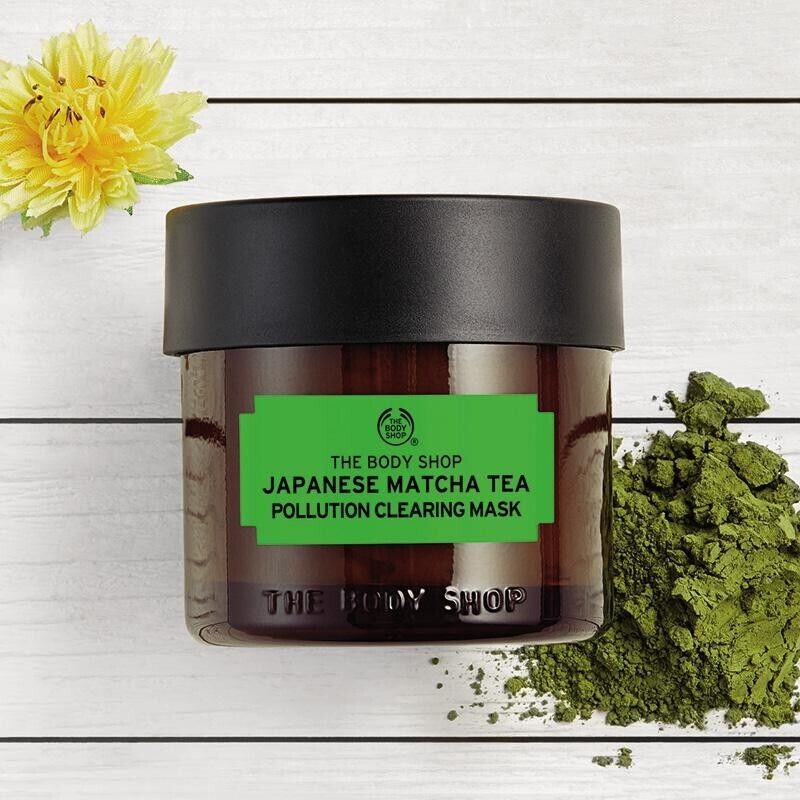 The Body Shop Charcoal Rose Coffee Hemp Matcha Purifying Glow Mask 75ml - mix