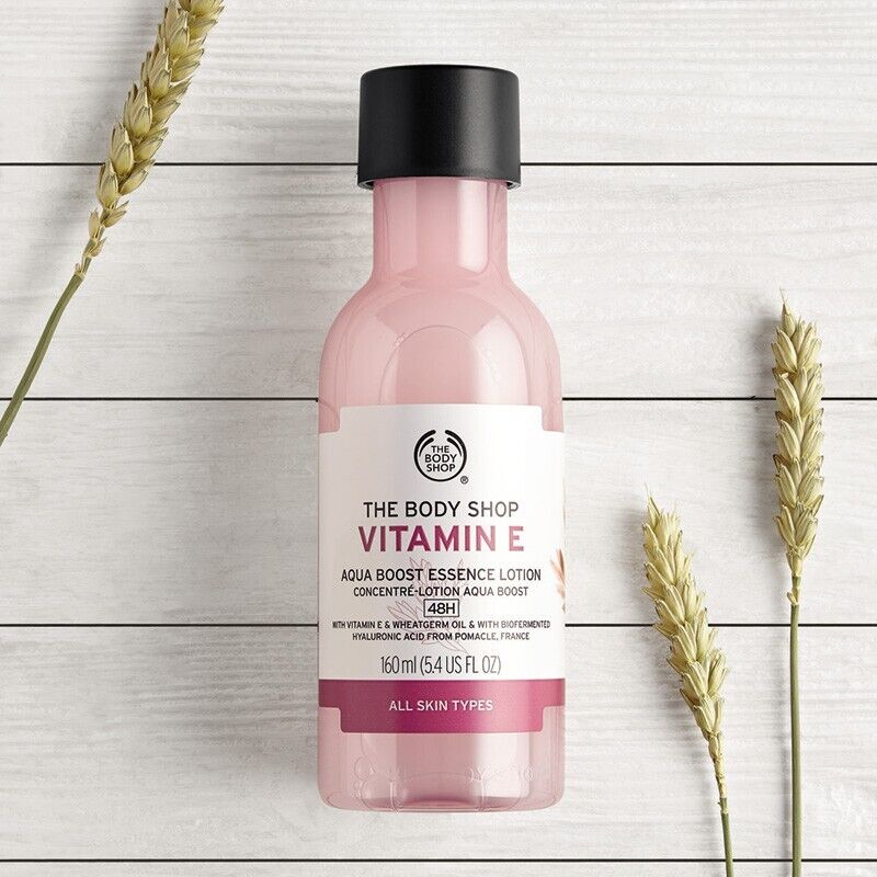 NEW! The Body Shop Vitamin E Aqua Boost Essence Lotion 160ml