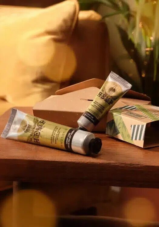 NEW!!! The Body Shop CLENCH & QUENCH Hemp Hand care Gift Set