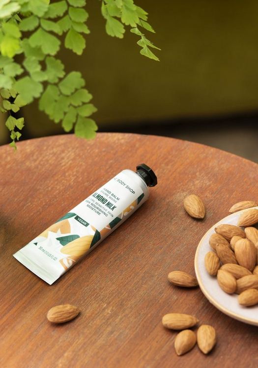 NEW!!! The Body Shop Almond Milk Hand Cream Balm 30ml - Vegan