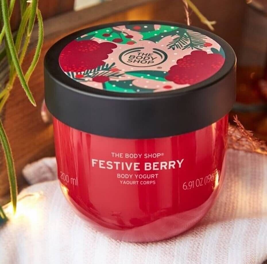 NEW!!! The Body Shop Festive Berry- 4pc Gift Set