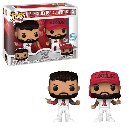 Funko WWE POP! The Usos: Jey Uso & Jimmy Uso (Wrestlemania 39) 2-Pack, Multicolor, Vinyl
