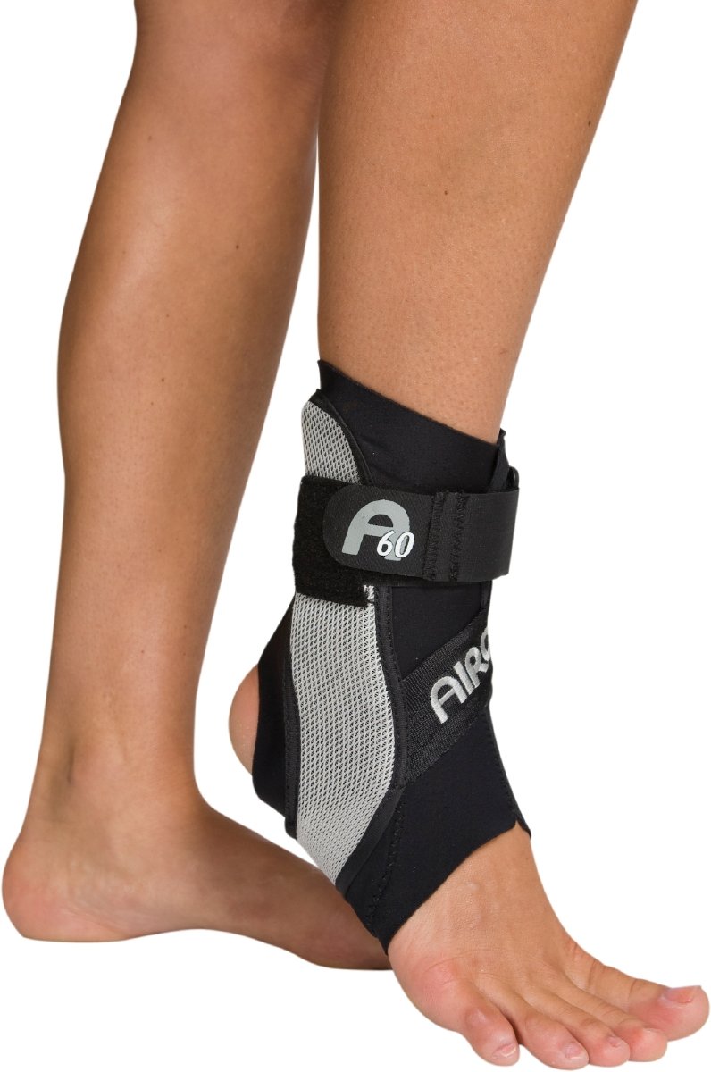 AIRCAST A60 Ankle Support Brace, Right Foot, Black, Small