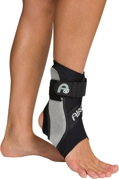 AIRCAST A60 Ankle Support Brace, Right Foot, Black, Small