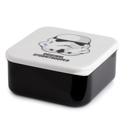 Puckator The Original Stormtrooper Set of 3 Lunch Box Snack Pots M/L/XL - Lunchbox with Multi Compartments - Small Food Containers - Lunchbox for Adults and Kids - Girls Boys Lunchbox - Snack Storage