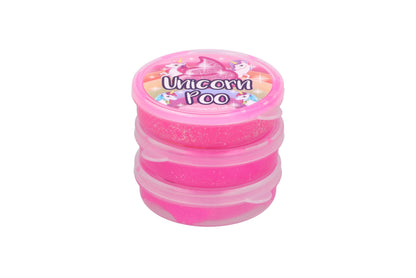 Henbrandt Glitter Unicorn Poo Pink Putty Tub of Slime Squishy Stretchy Poo Toys Stress Relief Toy for Kids Putty Unicorn Party Bag Favours Loot Bag Fillers Lucky Dip Favours Stocking Fillers