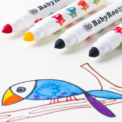 Jar Melo JA90480 Washable Markers -Baby Roo 12 Colors