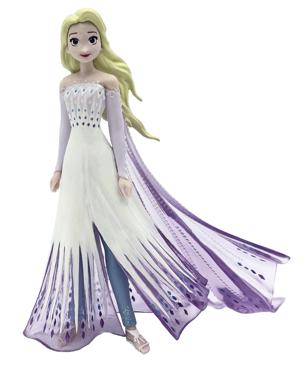 Bullyland 13415-100 Years Disney Toy Figures Set with Princess Elsa in 4 Variations, Ideal as a Small Gift for Children from 3 Years