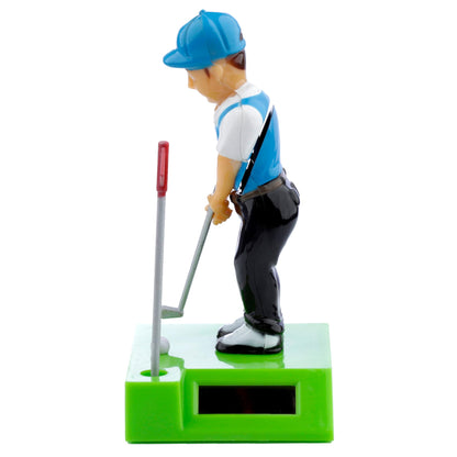 Puckator Golfer Solar Pal - Home Office Table Desk Dashboard Car Decor Decoration - Gift Ideas - Gifts For Teenage Old Boy Girl Dad Mums - Powered KIds Toys Toy Figure Figures