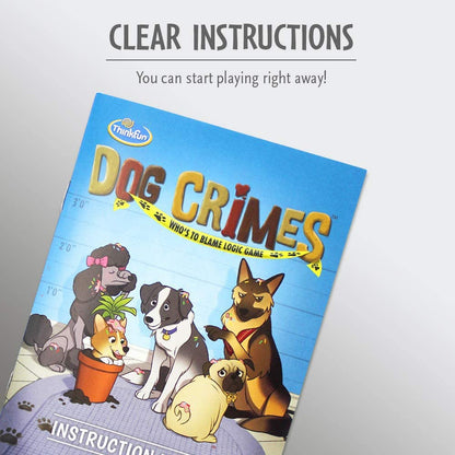 Thinkfun Dog Crimes Who's to Blame Brain Teaser Logic Challenge Game for Kids Age 8 Years Up