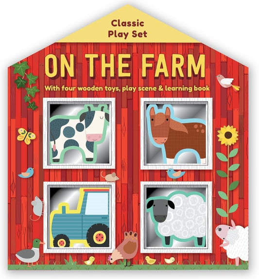 On the Farm (Wooden Toy Playbox) [Board book] Igloo Books