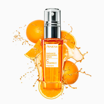 Avon Anew Vitamin C Radiance Maximising Serum 30ml, Contains 10% Vitamin C, Wakes Up Skin's Radiance, Reduces Visible Signs of Ageing, Cruelty Free