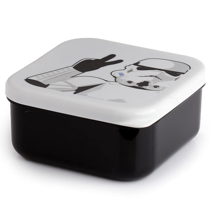 Puckator The Original Stormtrooper Set of 3 Lunch Box Snack Pots M/L/XL - Lunchbox with Multi Compartments - Small Food Containers - Lunchbox for Adults and Kids - Girls Boys Lunchbox - Snack Storage