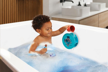 PLAYMOBIL 70636 1.2.3 AQUA Water Wheel with Baby Shark, educational toy, indoor and outdoor water toy, exciting and fun water play, fun imaginative role-play, playset suitable for children ages 1.5+