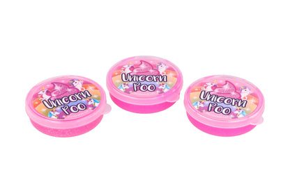 Henbrandt Glitter Unicorn Poo Pink Putty Tub of Slime Squishy Stretchy Poo Toys Stress Relief Toy for Kids Putty Unicorn Party Bag Favours Loot Bag Fillers Lucky Dip Favours Stocking Fillers