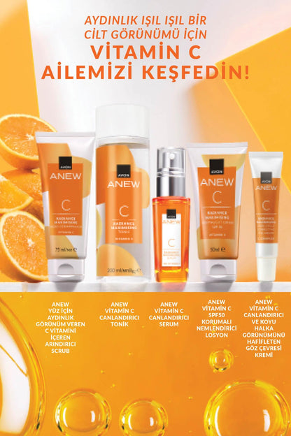 Avon Anew Radiance Maximising Vitamin C Serum, 30ml Boxed & Sealed, Brightens Tired Skin